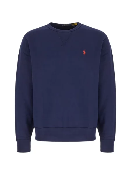 Hanorac crewneck Polo Ralph Lauren cu decolteu rotund albastru