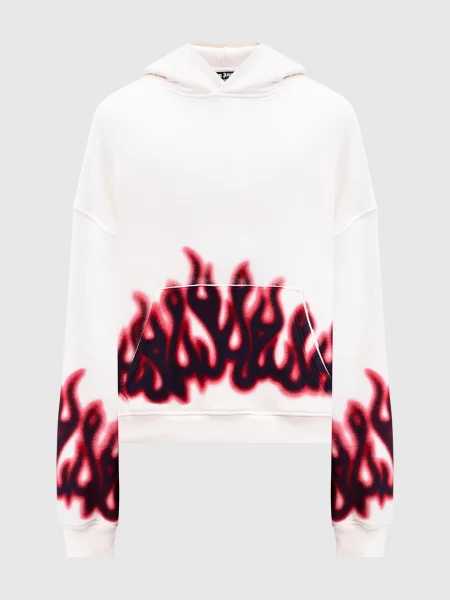 Худі Flames Palm Angels біле