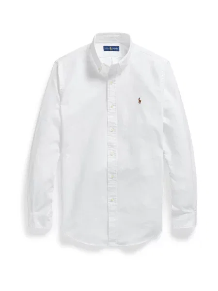Cămașă Polo Ralph Lauren cu broderie alb