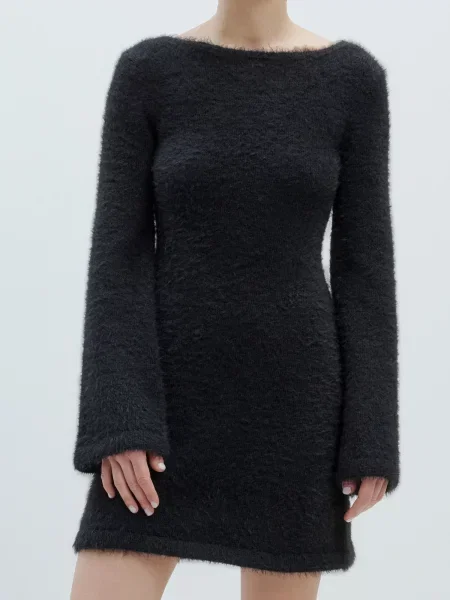 EDITED Rochie tricotat Felka' negru