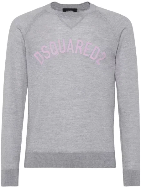 Pulover Dsquared2 cu imagine gri