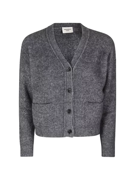 Kardigan Weekend Max Mara od alpake siva