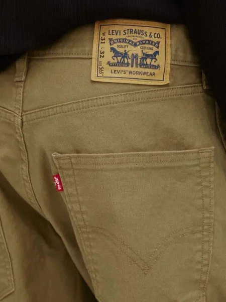 Blugi drepți Levi's® zdrențuiți negru