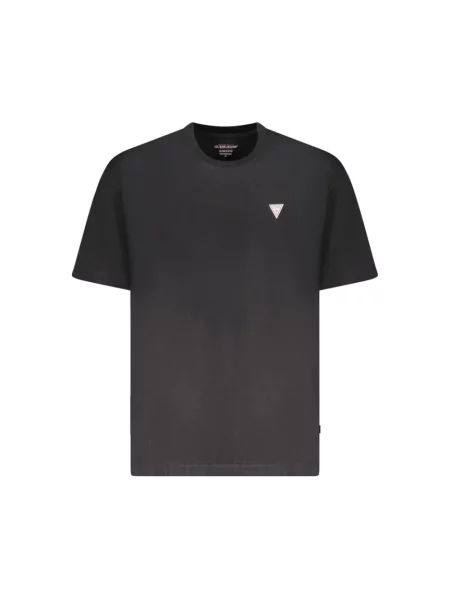 Koszulka Guess Jeans z krótkim rękawem z logo czarna