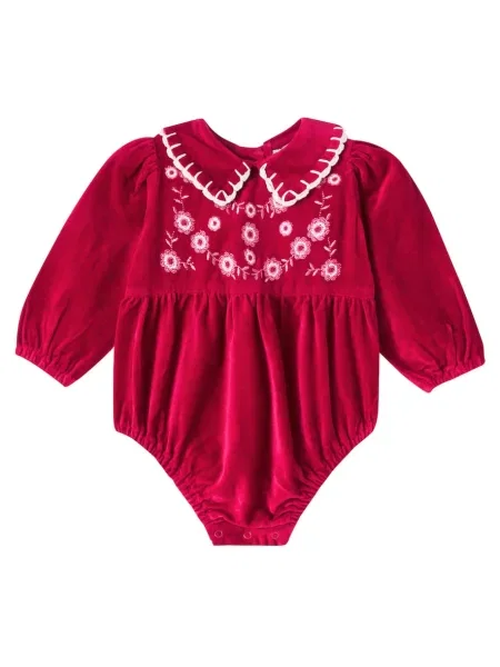 Gyerek body Bebe Organic piros