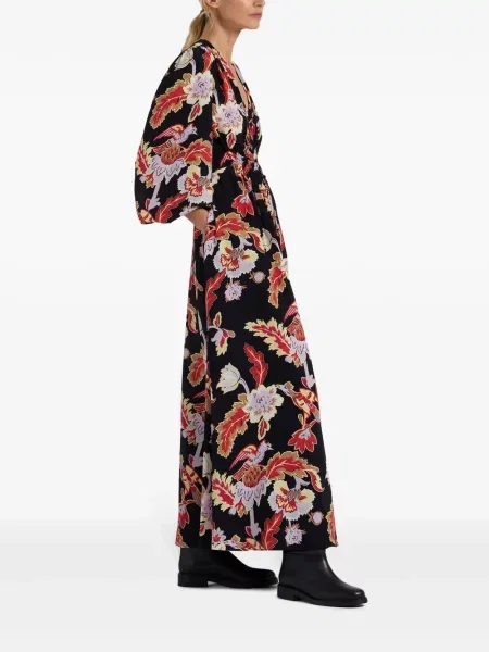 Rochie maxi La Doublej de costum negru
