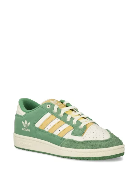 Geacă Adidas cu șireturi cu dungi cu platformă alb