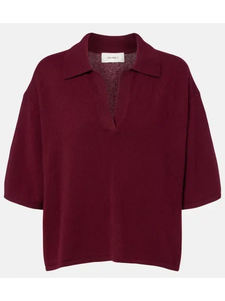 Tricou polo Lisa Yang din cașmir