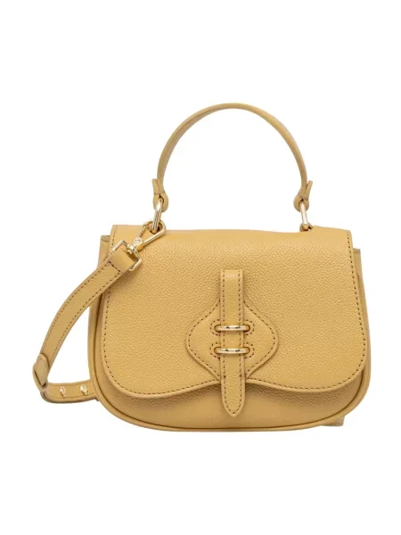 Coccinelle torebka crossbody skórzana żółta