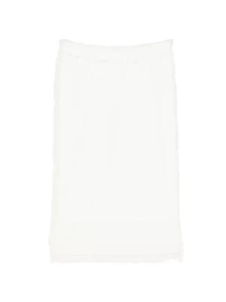 Spódnica midi Jnby z frędzli biała