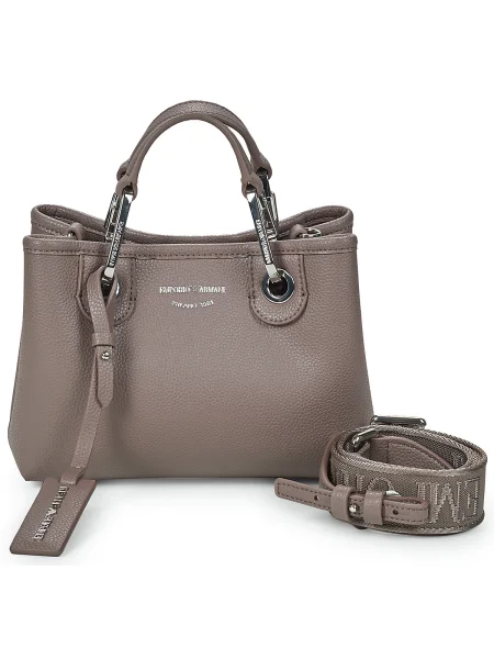 Geantă Emporio Armani maro