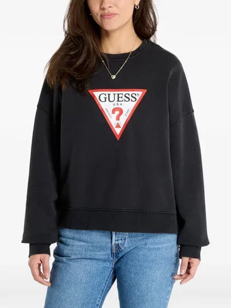 Hanorac Guess cu imagine negru
