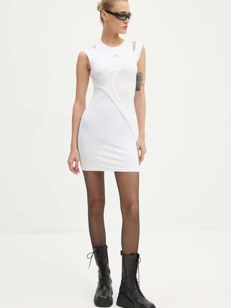 Heliot Emil sukienka mini dopasowana biały