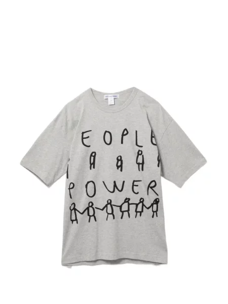 Tricou Comme Des Garçons Shirt cu imagine gri