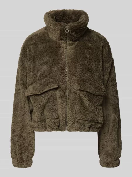 Kurtka z polaru o kroju loose fit ze stójką model „ANNA CONTACT” Only