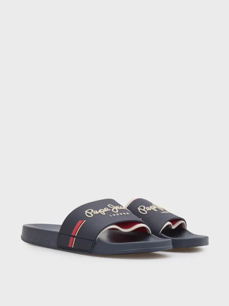 Шлепанцы Pepe Jeans синие