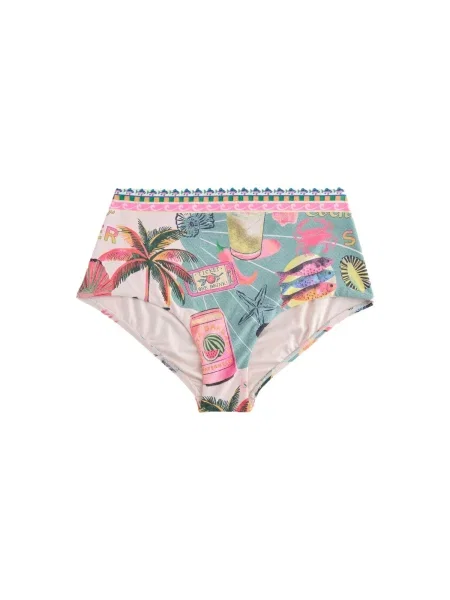 Next Slip costum de baie crem / deschis / maro deschis / roz deschis albastru