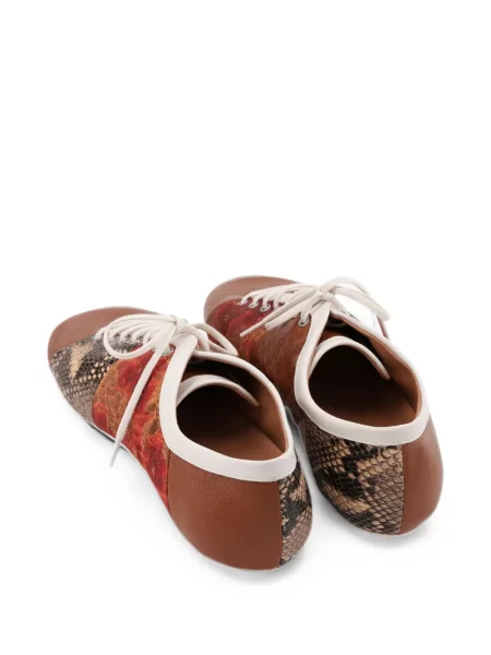 Sneakerși Dries Van Noten din piele maro