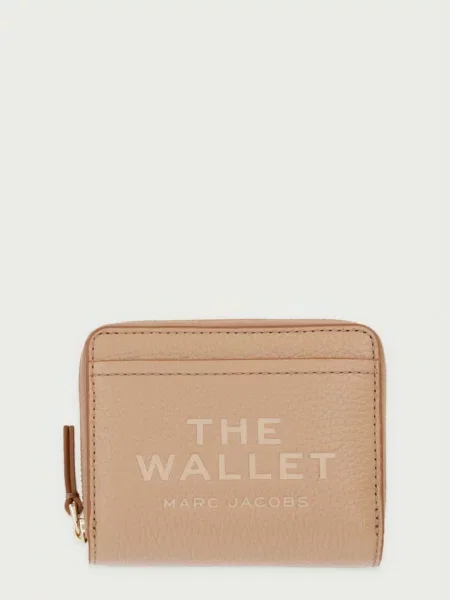 MARC JACOBS portofel pentru femei din piele THE WALLET MINI bej