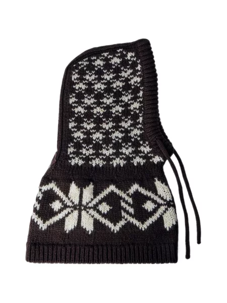 Žakárový čepice Moncler hnědý
