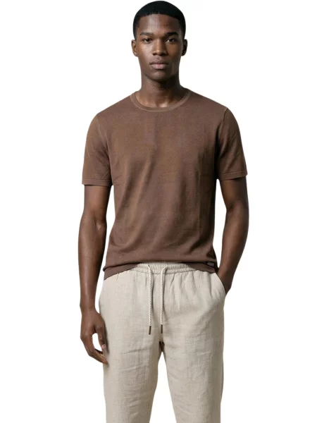 Tricou Gianni Lupo scurt maro