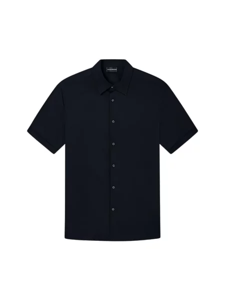 Koszula z krótkim rękawem Emporio Armani niebieska