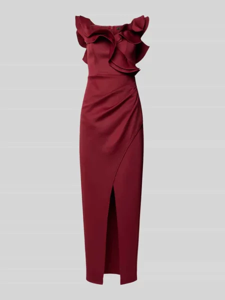 Sukienka wieczorowa z falbanami Lipsy