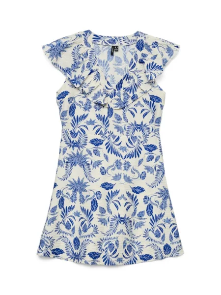 VERO MODA Rochie VMKAIA deschis / albastru cobalt bej