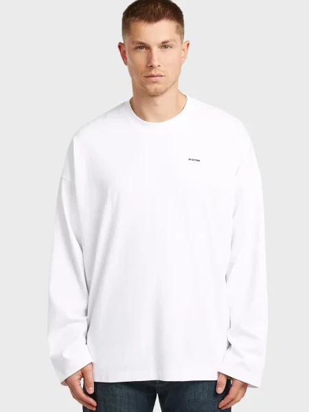 Лонгслив G-star Raw из джерси белый