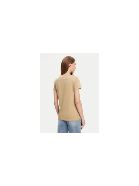 BOSS Póló Slim Fit bézs
