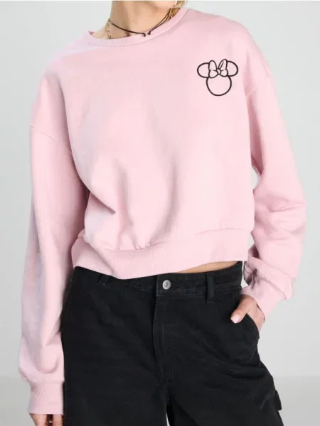 Толстовка з довгими рукавами Minnie Mouse рожевий