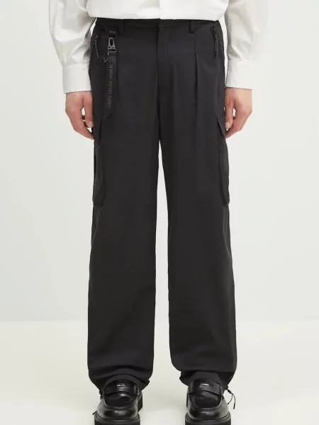Alpha Industries pantaloni Utility Cargo Pant bărbați drept negru