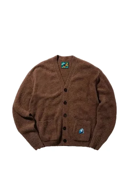 Golf cardigan Golf Le Fleur* cu paiete cu decolteu în V maro