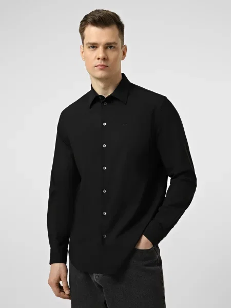 Вовняна Сорочка повсякденна Emporio Armani чорний