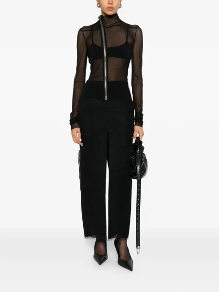 Top Rick Owens asimetric negru