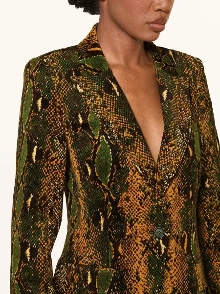 Diane Von Furstenberg Kordový Blejzr Charlie / koňaková / tmavě hnědá zelená