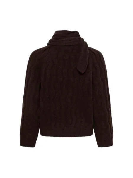 Dzianinowy sweter Soaked In Luxury brązowy