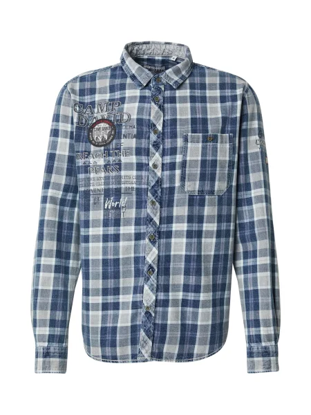 CAMP DAVID Srajca indigo bela