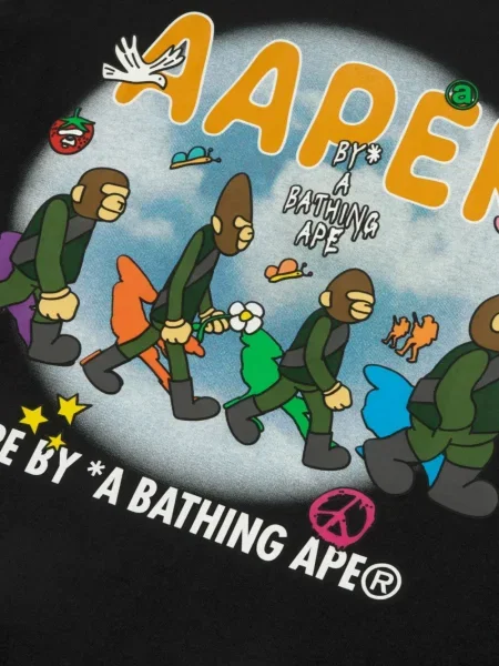 Tricou Aape By A Bathing Ape lung negru