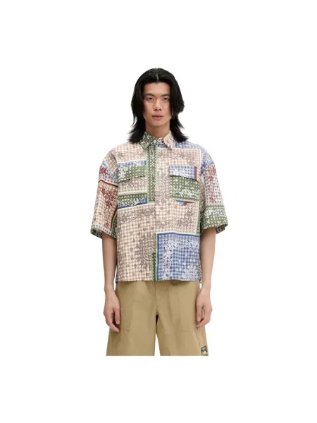 RHUDE koszula Bandana Boxy Work multicolor relaxed z kołnierzykiem klasycznym