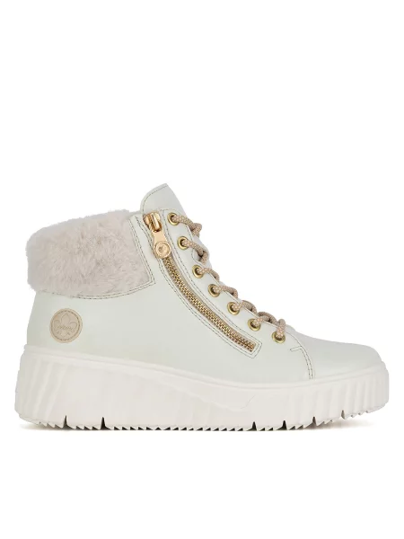 Rieker Botine alb
