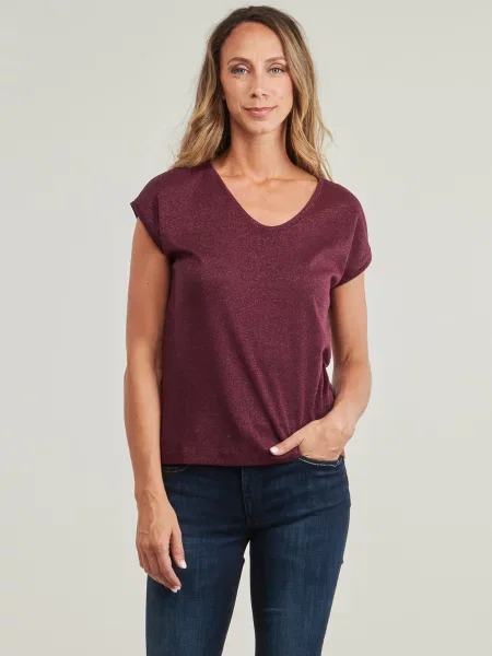 ONLY T-shirt Silvery tamnocrvena