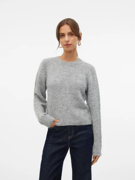 VERO MODA Sveter VMNovah' sivá