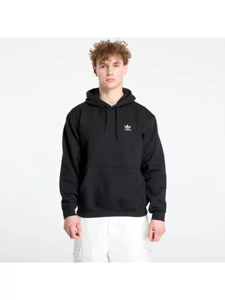 Pulóver adidas Trefoil Essentials Loose Hoodie Black/ Black/ Black S fekete