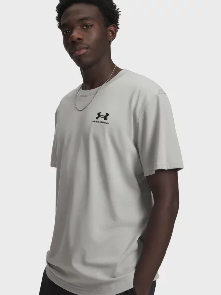 Утеплена футболка Under Armour з автографом сіра