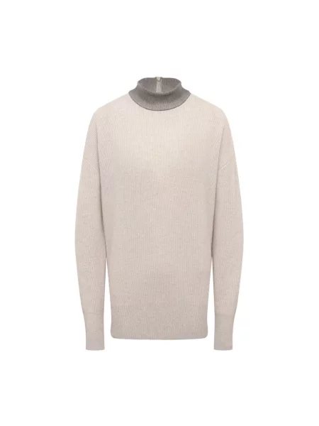 Sweter Brunello Cucinelli beżowy