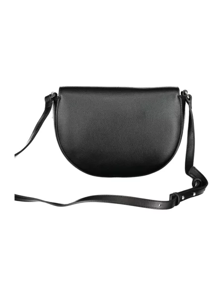 Lniana torebka Ck Calvin Klein czarna