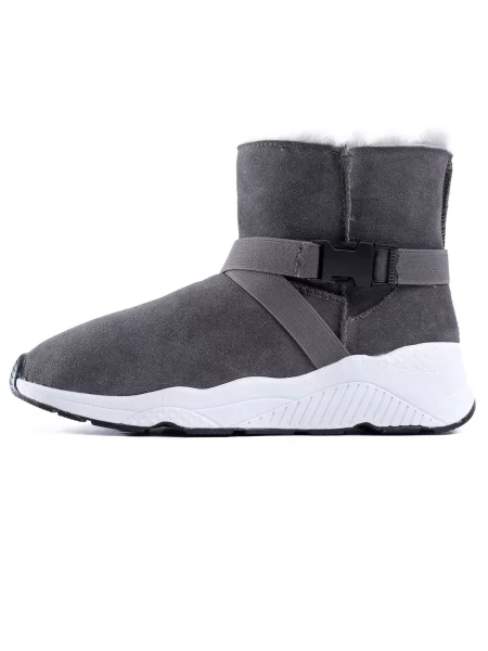 Gooce Škornji za v sneg Sparte siva bela