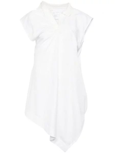 Tricou polo Sacai asimetric