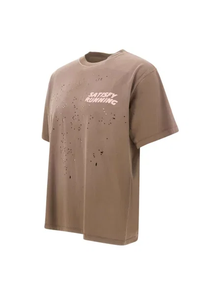 T-shirt Satisfy MothTech T-Shirt Sun Bleached Rain Drum L brązowa